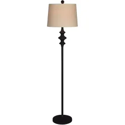 Thelma Matte Black Stem Floor Lamp