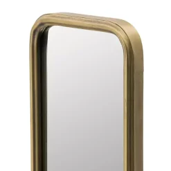 Thin Gold Metal Wall Mirror