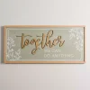 Together We Can Do Anything Wall Plaque
