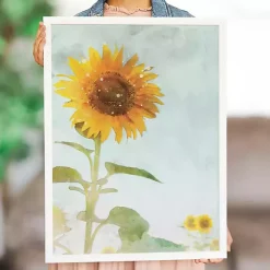 Towering Sunflower Framed Art Print