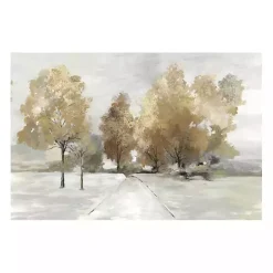 Trail Under The Trees Canvas Art Print
