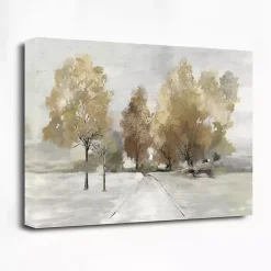 Trail Under The Trees Canvas Art Print