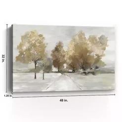 Trail Under The Trees Canvas Art Print