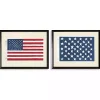 Two Flags Framed Art Prints, Set of 2