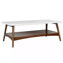 Two-Tone Ava Mid-Century Modern Coffee Table