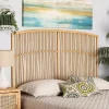 Vertical Weave Rattan Queen Headboard