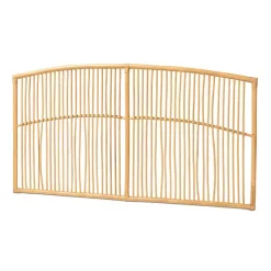 Vertical Weave Rattan Queen Headboard