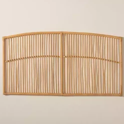 Vertical Weave Rattan Queen Headboard