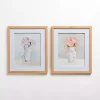 Vintage Dainty Floral Framed Art Prints, Set of 2