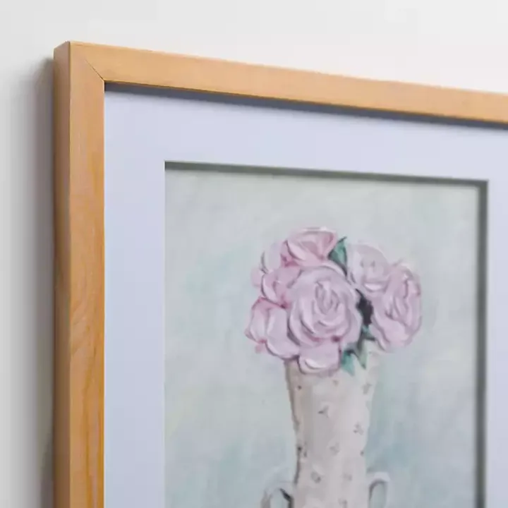 Vintage Dainty Floral Framed Art Prints, Set of 2