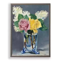 Vintage Floral I Beaded Framed Art Print