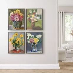 Vintage Floral II Beaded Framed Art Print