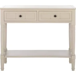 Vintage Gray 2-Drawer Samantha Console Table