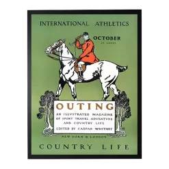 Vintage Polo Magazine Cover Framed Wall Art