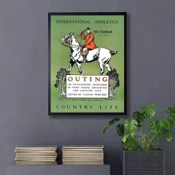 Vintage Polo Magazine Cover Framed Wall Art