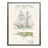 Vintage Sailing Ship Patent Framed Art Print