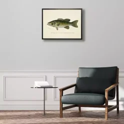 Vintage Small Mouthed Bass Framed Art Print