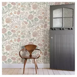 Vintage Woodland Floral Peel & Stick Wallpaper