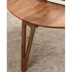 Walnut Brown Mango Wood Round Kershaw Coffee Table