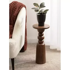 Walnut Brown Tirollo Accent Table