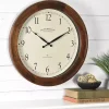 Walnut Garrison Wooden Wall Clock