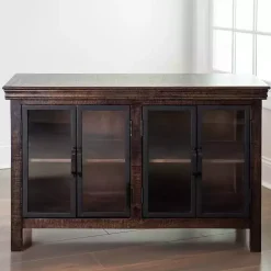 Walnut Henry Cabinet with Glass Doors
