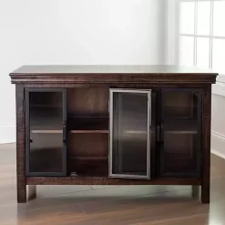 Walnut Henry Cabinet with Glass Doors