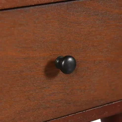 Walnut Wood 1-Drawer Arthur Accent Table