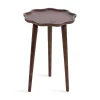 Walnut Wood Wavy Accent Table