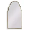 Warm Silver Arched Wall Mirror