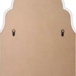 Warm Silver Arched Wall Mirror