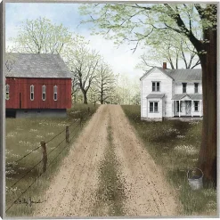 Warm Spring Day Framed Canvas Art Print