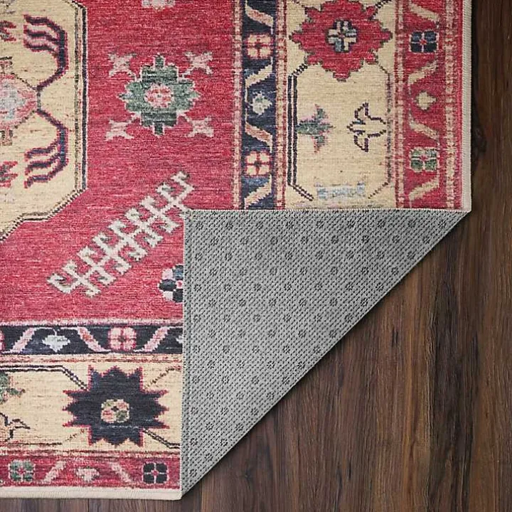 Washable Shary Coral Area Rug, 5x7