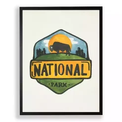 Watercolor National Park Framed Art Print