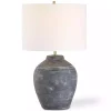 Weathered Black Ceramic Rhys Table Lamp