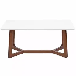 White and Walnut Olivia Coffee Table