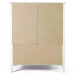 White Brazilian Pine Wood 3-Tier Bookshelf