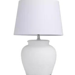 White Cement Table Lamp