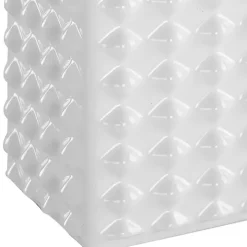 White Ceramic Diamond Textured Table Lamp
