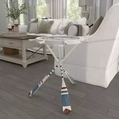 White Coastal Ship Accent Table