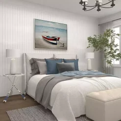 White Coastal Ship Accent Table