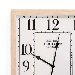 White Crawford Rectangle Wall Clock