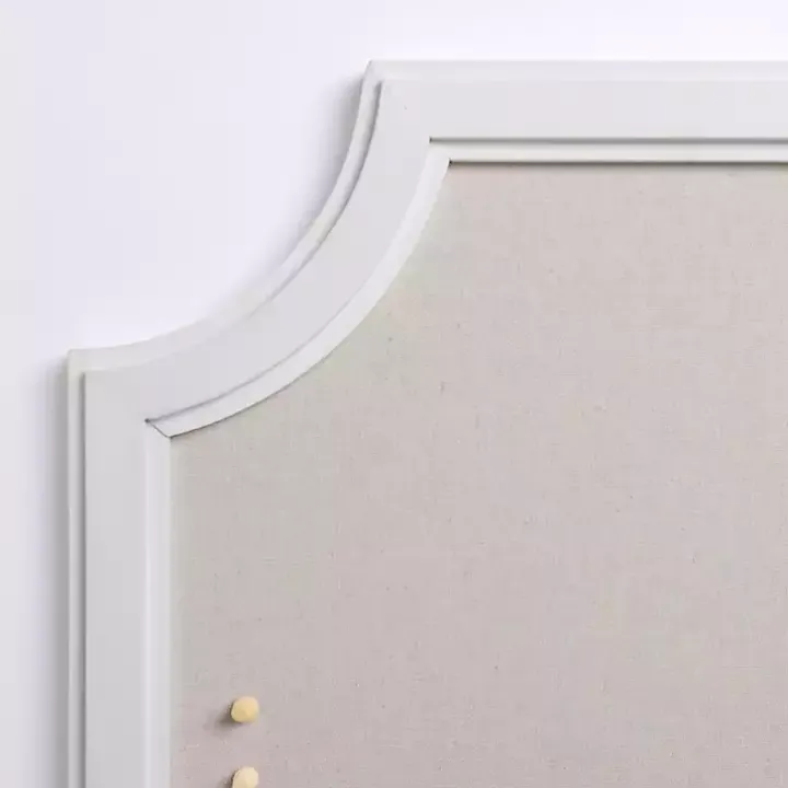 White Curved Frame Pinboard