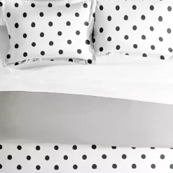 White Dotted Reversible 2-pc. Twin Duvet Cover Set