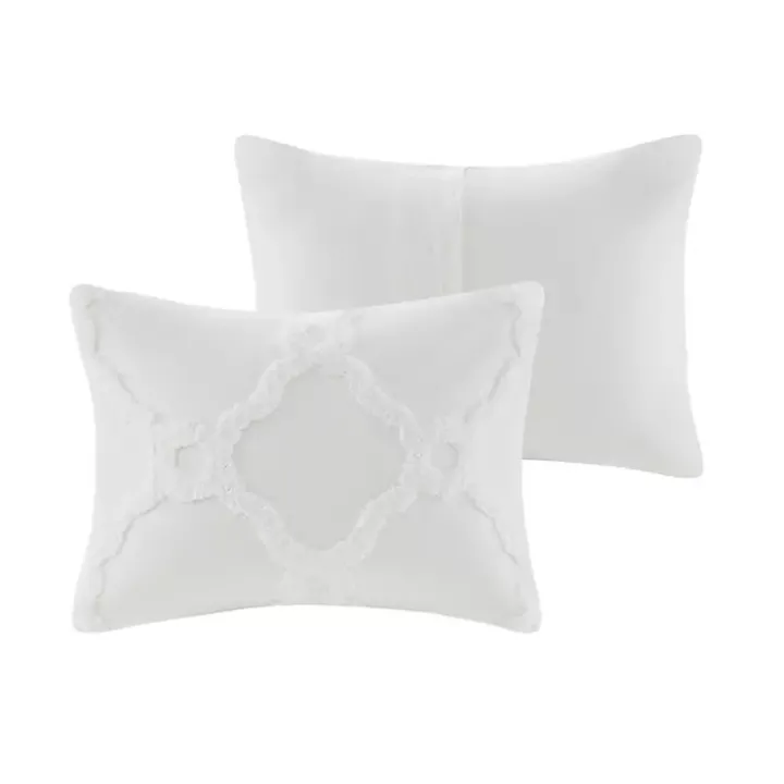 White Geometric Full/Queen 3-pc. Comforter Set