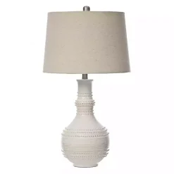 White Glaze Serenia Ceramic Table Lamp