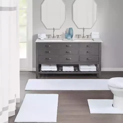 White High Pile Marshmallow Bath Mat, 72 in.