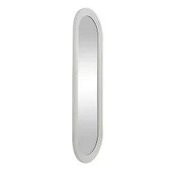 White Layered Frame Oblong Wall Mirror