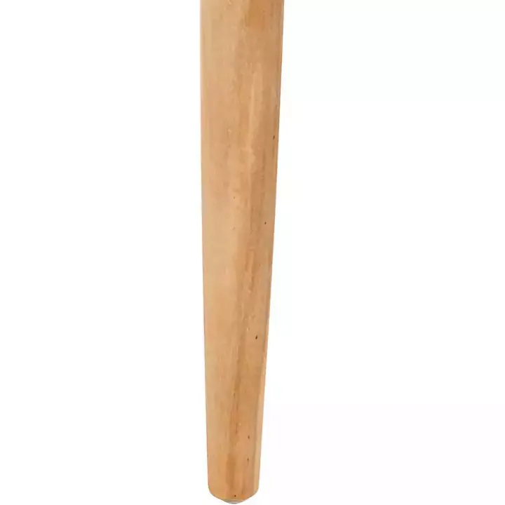 White Leather Woven Accent Chair