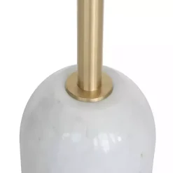 White Marble & Gold Cocktail Table